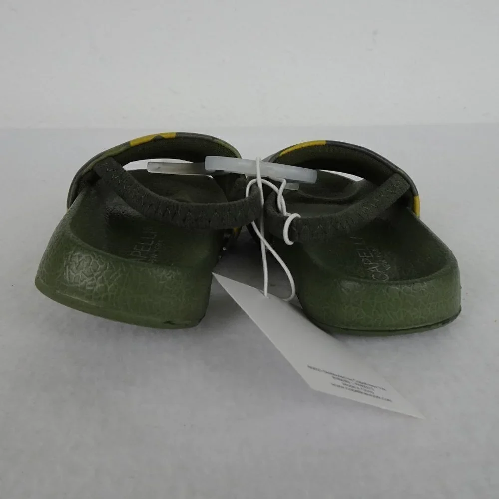 Capelli Camo Shoe Slides Sandals Slip On Green Size 4 -5 Boys Strap Pool Beach